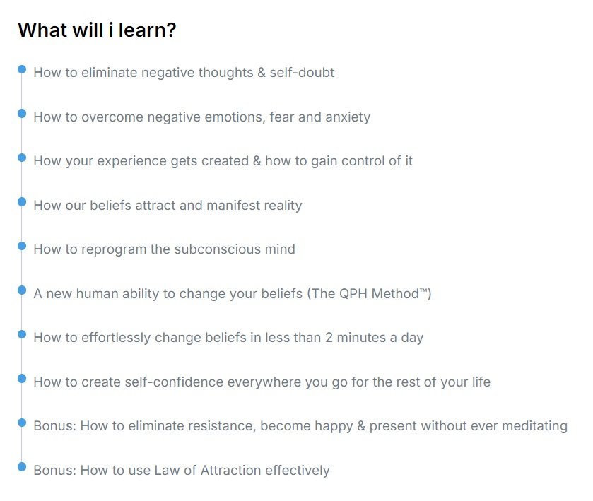 Belief Change Course Outcomes