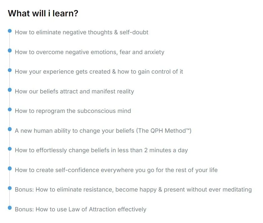 Belief Change Course Outcomes